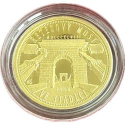 Zlatá mince 1/4 Oz Řetězový most ve Stádleci 2008 BK