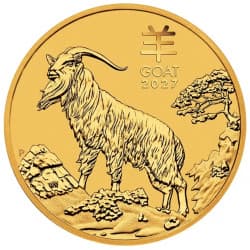 Zlatá mince 1 Oz Lunar Series III Year of the Goat 2027