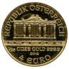 Zlatá mince 1/25 Oz Wiener Philharmoniker různé roky
