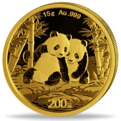 Zlatá mince 15 g China Panda 2026