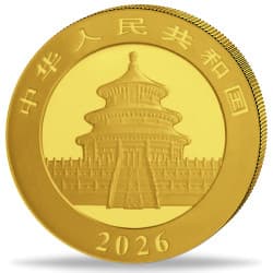 Zlatá mince 15 g China Panda 2026