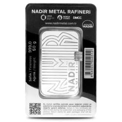 Stříbrný slitek 50 g  Nadir Metal Rafineri