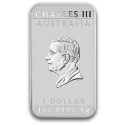 Stříbrná mince ve tvaru slitku 1 Oz Rectangular Dragon 2025