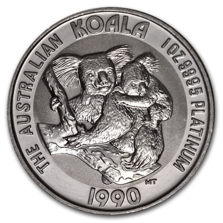 Platinová mince 1 Oz Australian Koala 1990