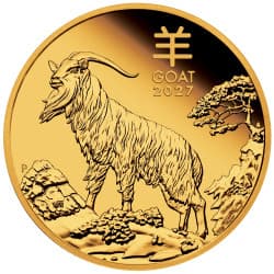 Zlatá mince 1/4 Oz Lunar Series III Year of the Goat 2027 Proof