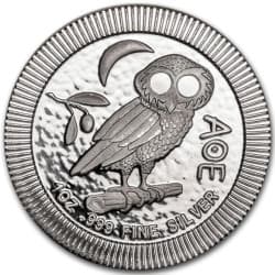 Stříbrná mince 1 Oz Sova z Athén 2020