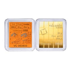 Zlatý slitek 20 x 1 g Valcambi Combibar