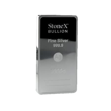 Stříbrná mince ve tvaru slitku 1 Kg StoneX