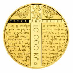 Zlatá mince 1 Oz Jan Hus 2015 Proof