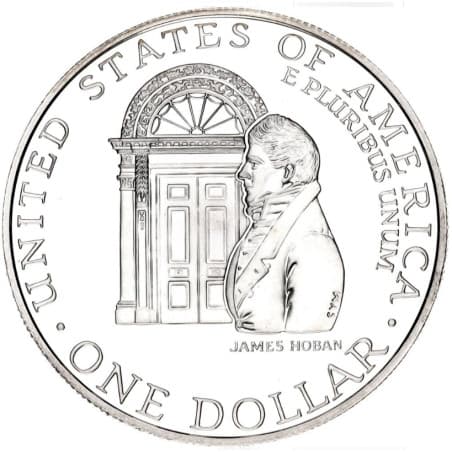 Stříbrná mince 1 Dollar White House Bicentenary -1992 Proof