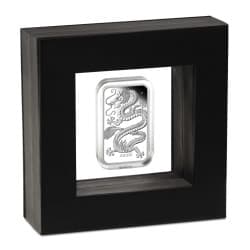 Stříbrná mince ve tvaru slitku 1 Oz Rectangular Dragon 2026 Proof