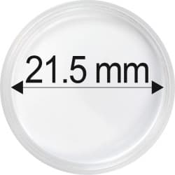 Plastová kapsle na minci 21,5 mm