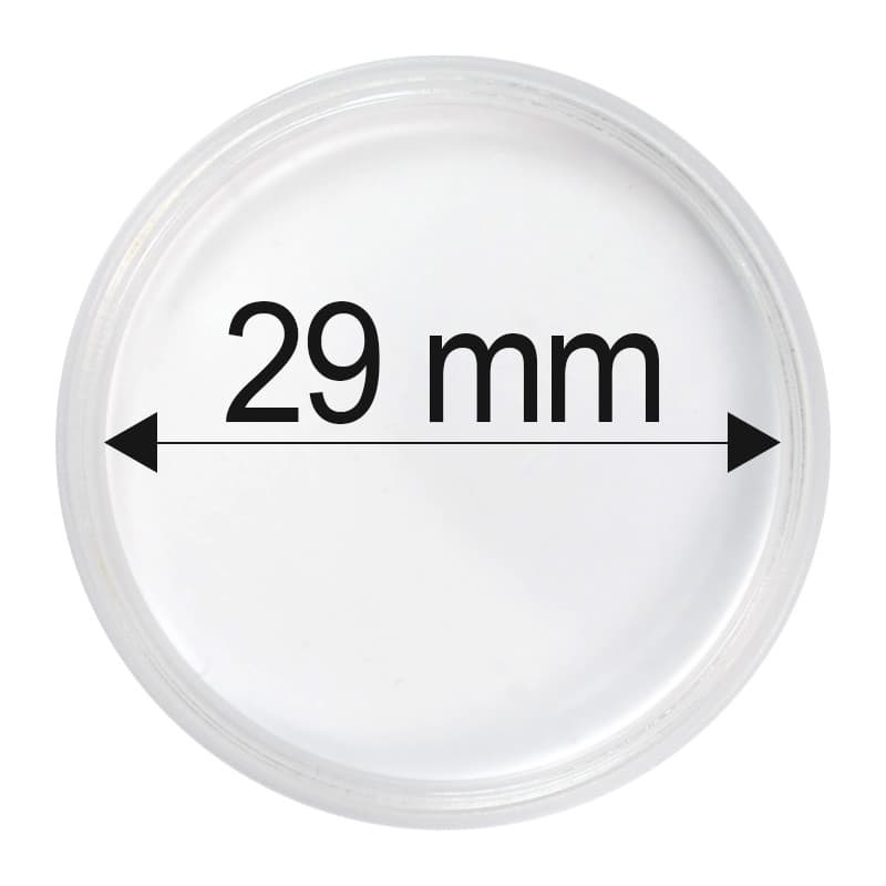 Plastová kapsle na minci 29 mm