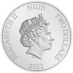 Stříbrná mince 1 Oz Piráti z Karibiku Pomsta královny Anny 2022