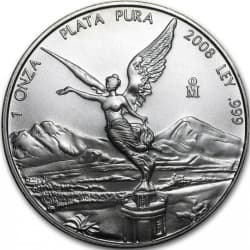 Stříbrná mince 1 Oz Mexican Libertad 2008