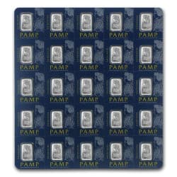 Platinový slitek 25 x 1 g PAMP