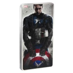 Stříbrný slitek 500 g Marvel Captain America