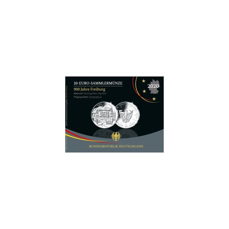 Stříbrná mince 18 g 900 let Freiburgu