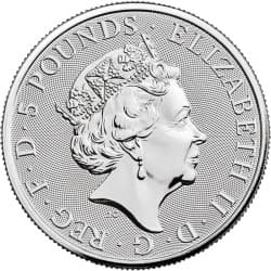 Stříbrná mince 2 Oz The Royal Tudor Beasts Yale of Beaufort 2023