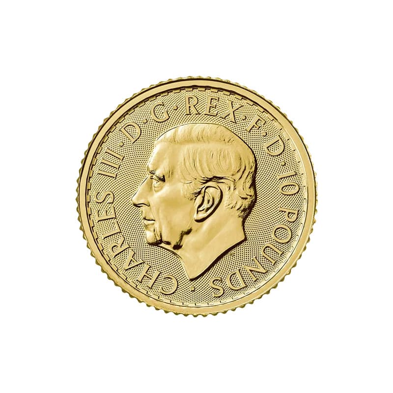 Zlatá mince 1/10 Oz Britannia 2023 Charles