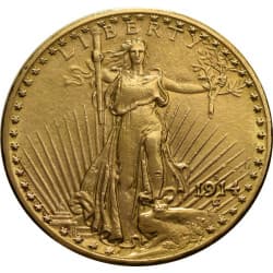 Zlatá mince 20 Dollars Saint Gaudens Double Eagle různé roky