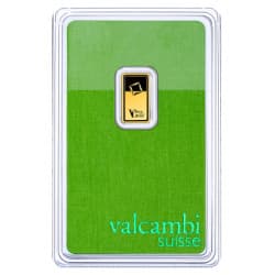 Zlatý slitek 1 g Valcambi green gold