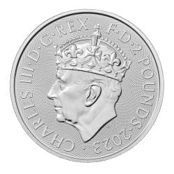 Stříbrná mince 1 Oz Britannia 2023 Korunovace King Charles III Royal Cypher