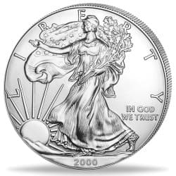 Stříbrná mince 1 Oz American Eagle 2000
