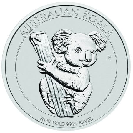 Stříbrná mince 1 Kg Koala 2020
