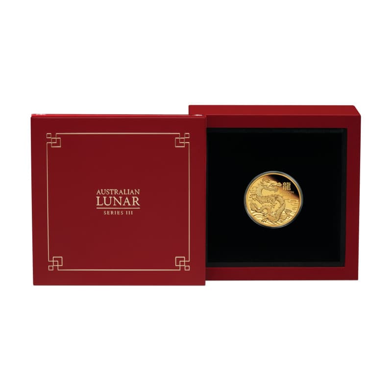 Zlatá mince 1/4 Oz Lunar Series III Year of the Dragon 2024 Proof