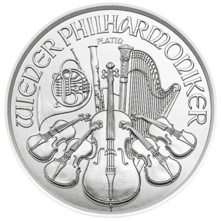 Platinová mince 1/25 Oz Wiener Philharmoniker různé roky