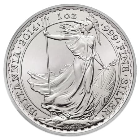 Stříbrná mince 1 Oz Britannia 2014