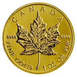 Zlatá mince 1 Oz Maple Leaf různé roky