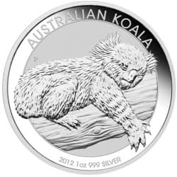 Stříbrná mince 1 Oz Koala 2012
