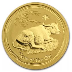 Zlatá mince 1/4 Oz Lunar Series II Year of the Ox 2009