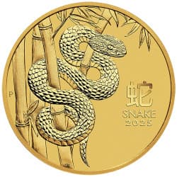 Zlatá mince 1/2 Oz Lunar Series III Year of the Snake 2025
