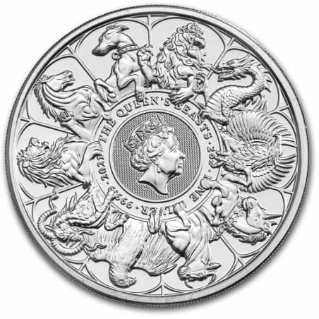 Stříbrná mince 2 Oz The Queens Beasts Completer 2021