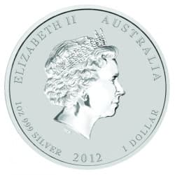 Stříbrná mince 1 Oz Lunar Series II Year of the Dragon 2012