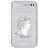 Stříbrná mince ve tvaru slitku 1 Oz Rectangular Dragon 2019