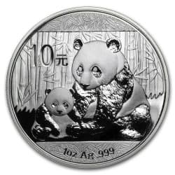 Stříbrná mince 1 Oz China Panda 2012