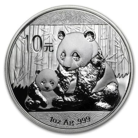 Stříbrná mince 1 Oz China Panda 2012