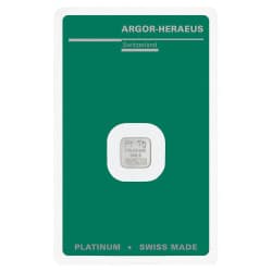 Platinový slitek 1 g Argor Heraeus