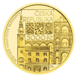 Zlatá mince 1/2 Oz 5000 Kč Městská památková rezervace Moravská Třebová 2024  Proof