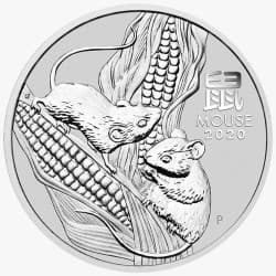 Stříbrná mince 1 Oz Lunar Series III Year of the Mouse 2020