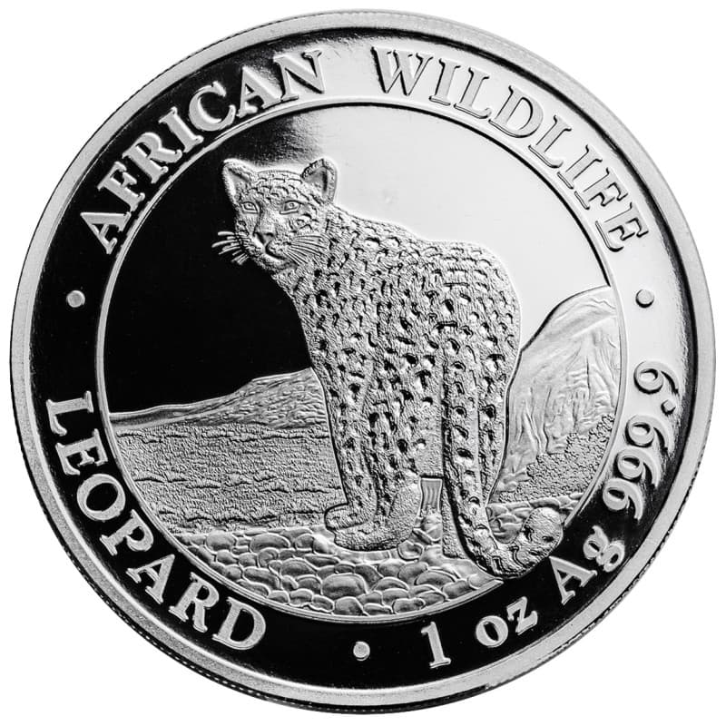 Stříbrná mince 1 Oz African Wildlife Leopard 2018