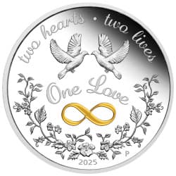 Stříbrná mince 1 Oz One Love 2025 Proof