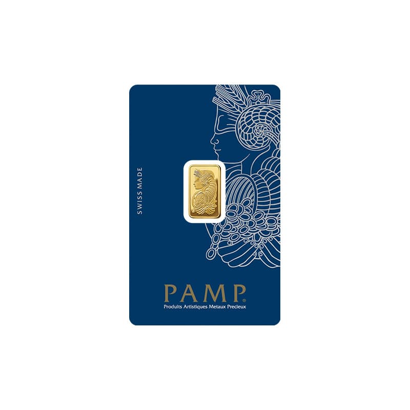 Zlatý slitek 2,5 g PAMP
