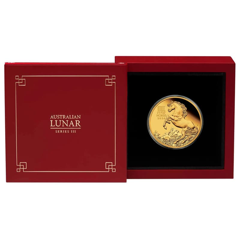 Zlatá mince 1 Oz Lunar Series III Year of the Horse 2026 Proof