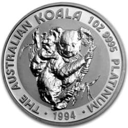 Platinová mince 1 Oz Australian Koala 1994