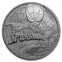 Sada stříbrných mincí 9 x 1 Oz Marvel 2017-2021